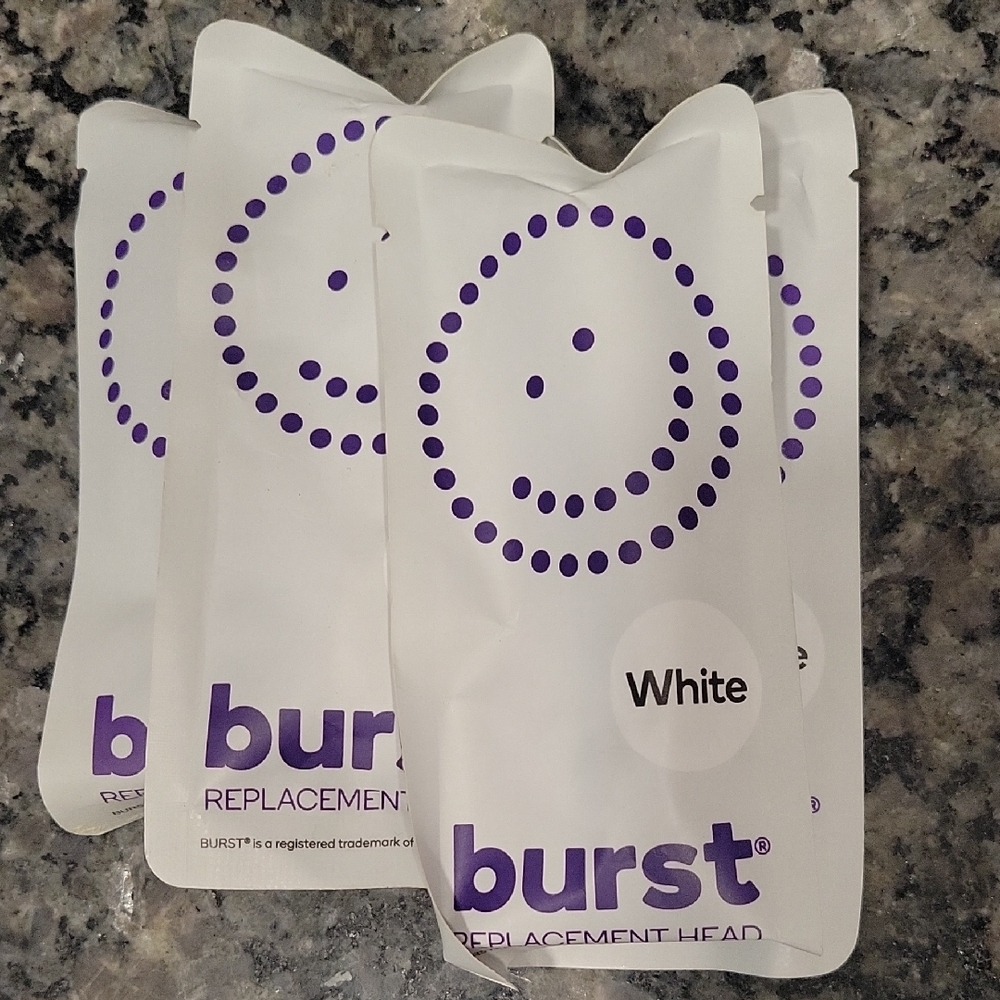 Burst White Replacement Toothbrush Heads - Found a couple more I will throw in!
